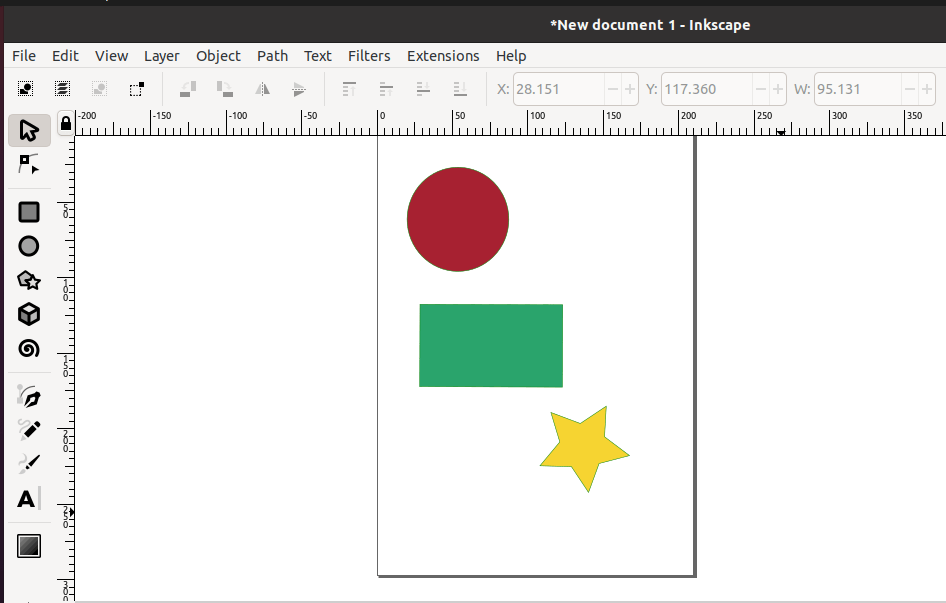 How to group objects in Inkscape