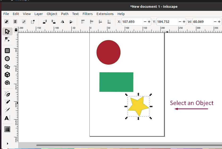 How to group objects in Inkscape