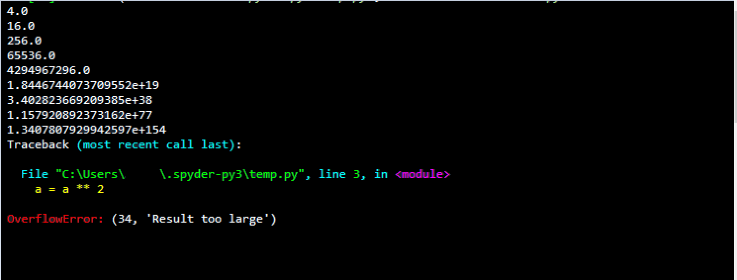 Python Math Range Error