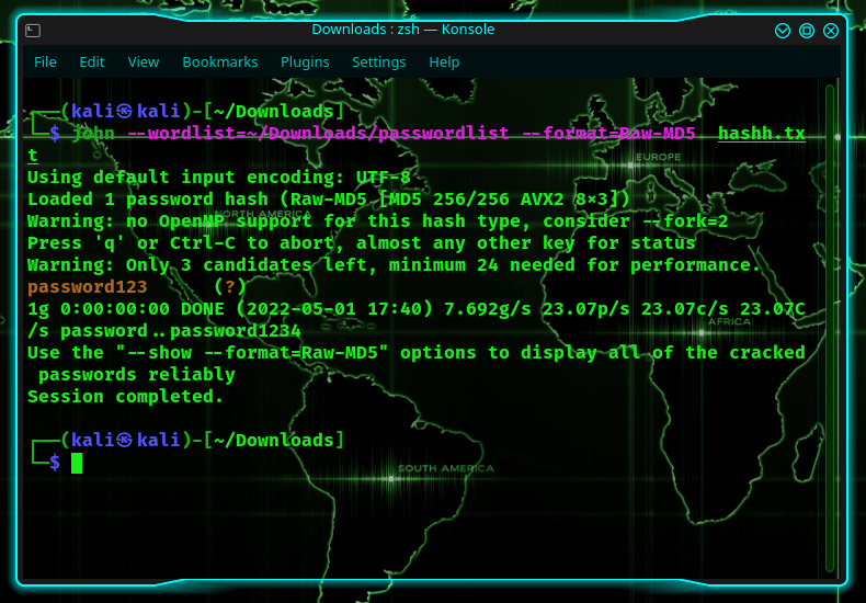 How to use John, the ripper in Kali Linux