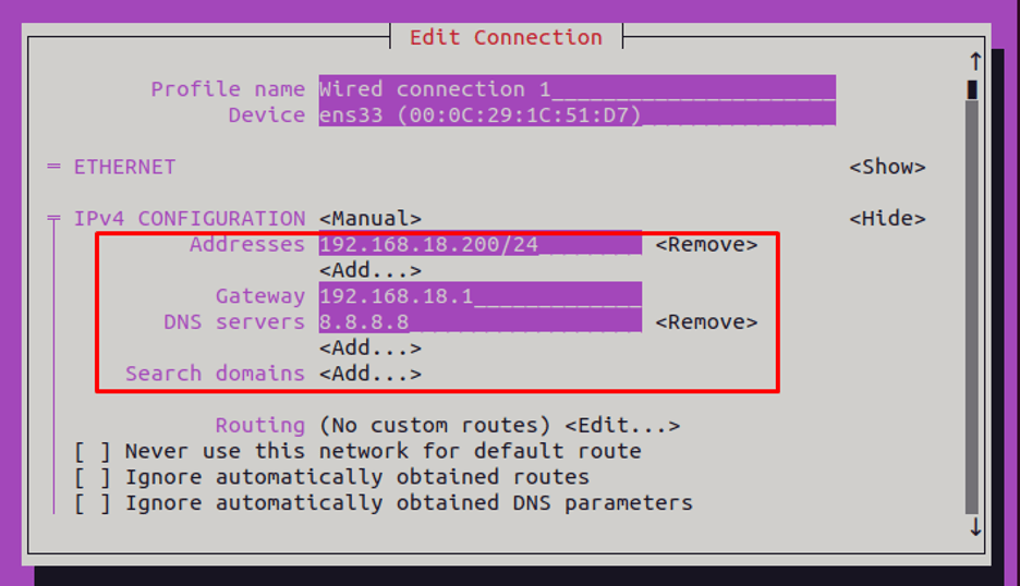 Ubuntu 22.04 Network Configuration