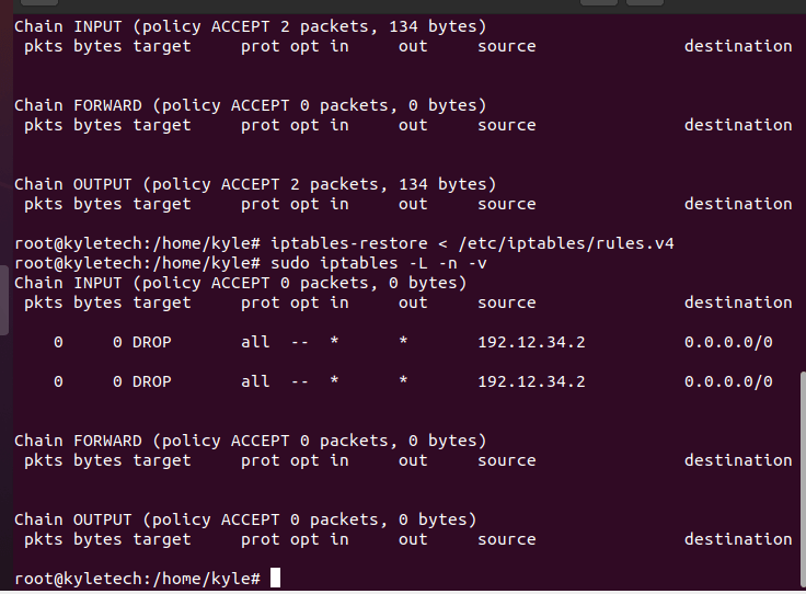 Flush Iptables Linux at Jeremiah Sullivan blog