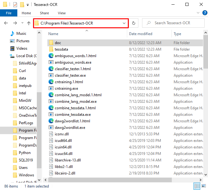 How to Install Tesseract on Windows