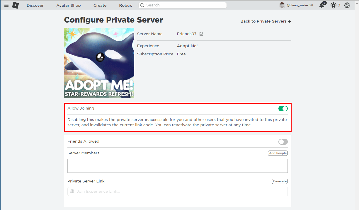How to Create a Private Server in Roblox