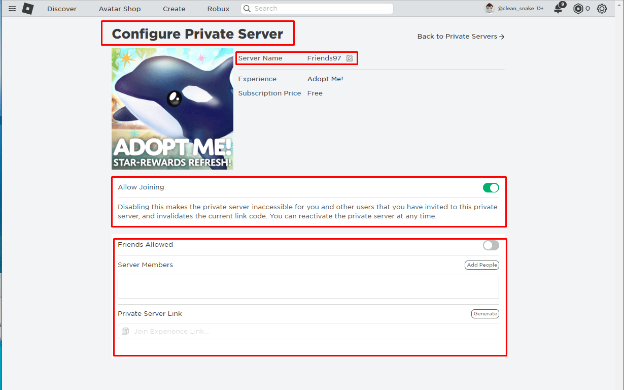 How to Create a Private Server in Roblox