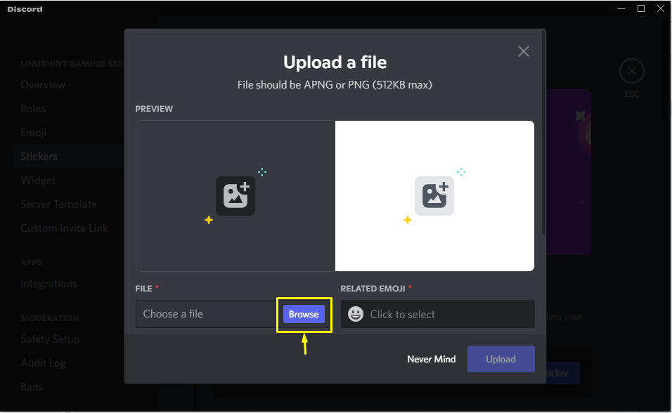 How to Make and Use Discord Stickers Linux Consultant