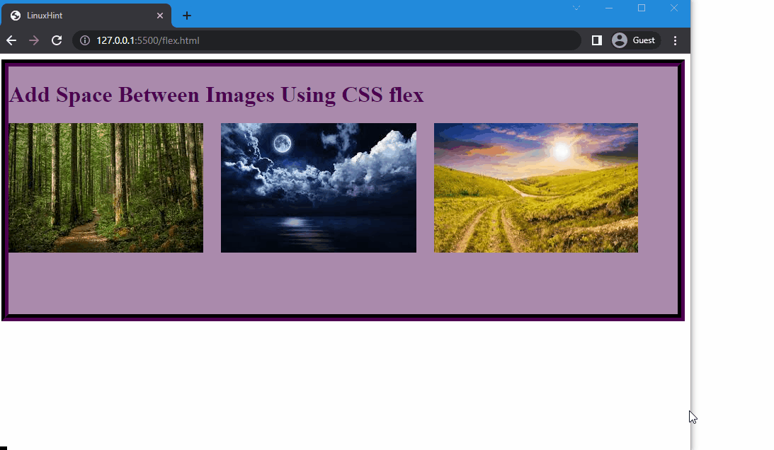 How to Add Space Between Images in CSS?