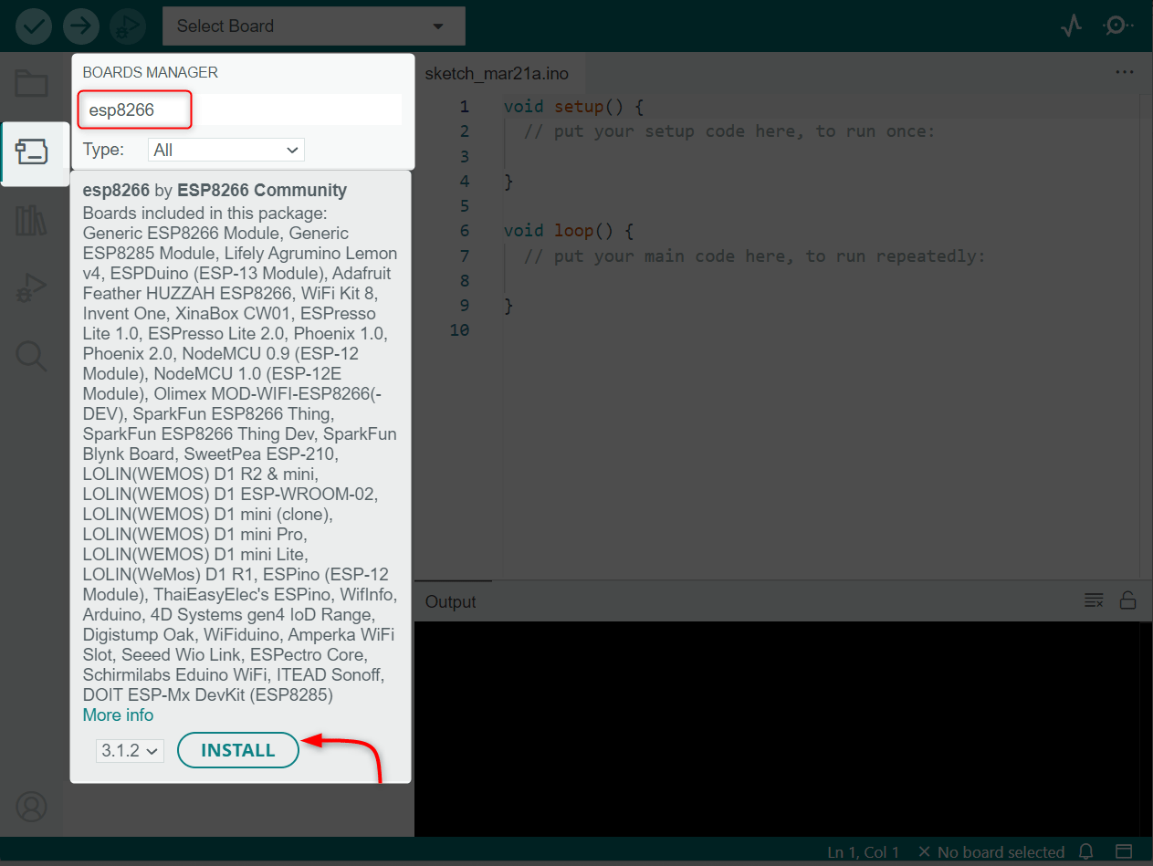Arduino IDE Can’t Find ESP8266WiFi.h No such file or directory Linux