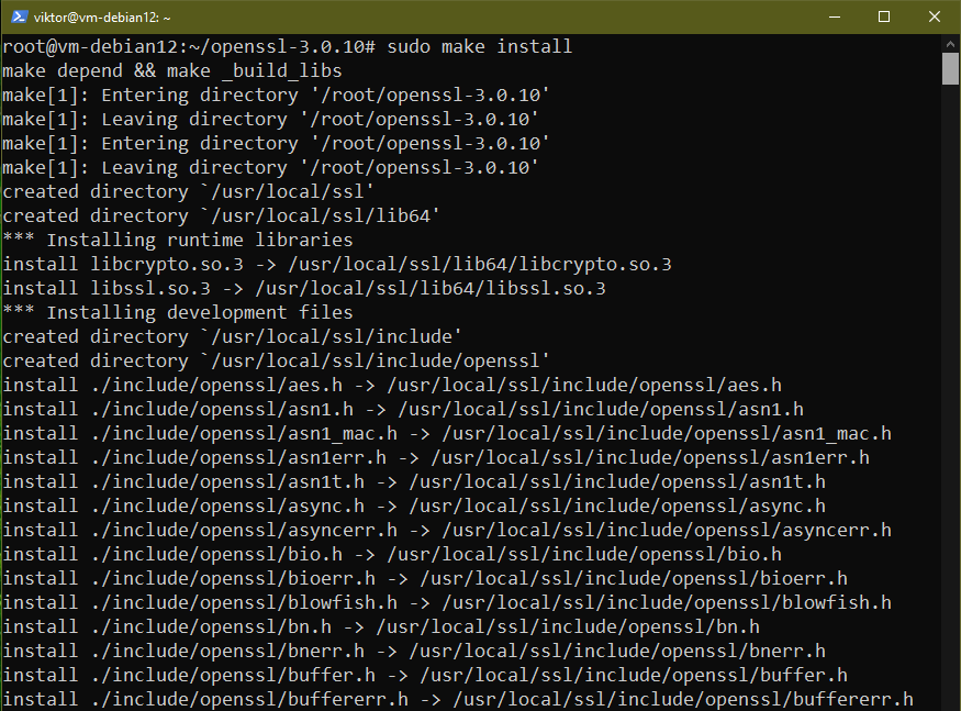 Debian 12 Install OpenSSL Libraries Linux Consultant