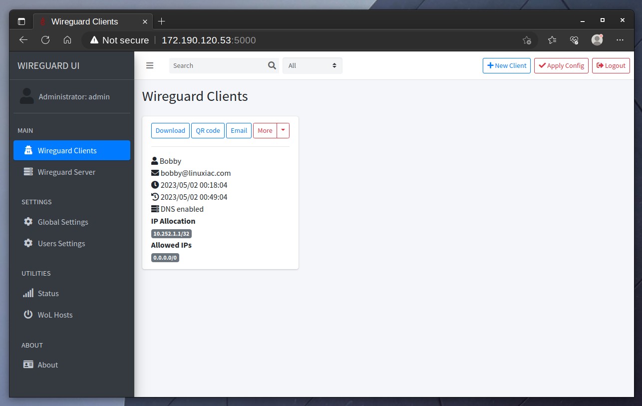 How to Set Up WireGuard VPN and WireGuardUI with Docker