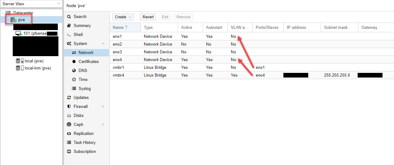 pfSense VLANs on Proxmox Linux Included