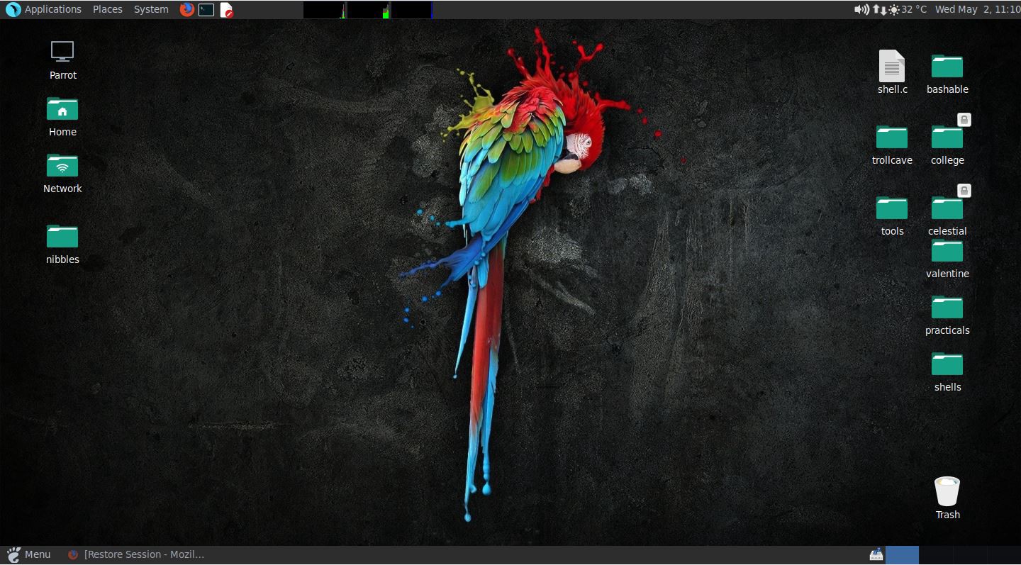 parrot os یا kali linux آکادمی لینوکس لرن