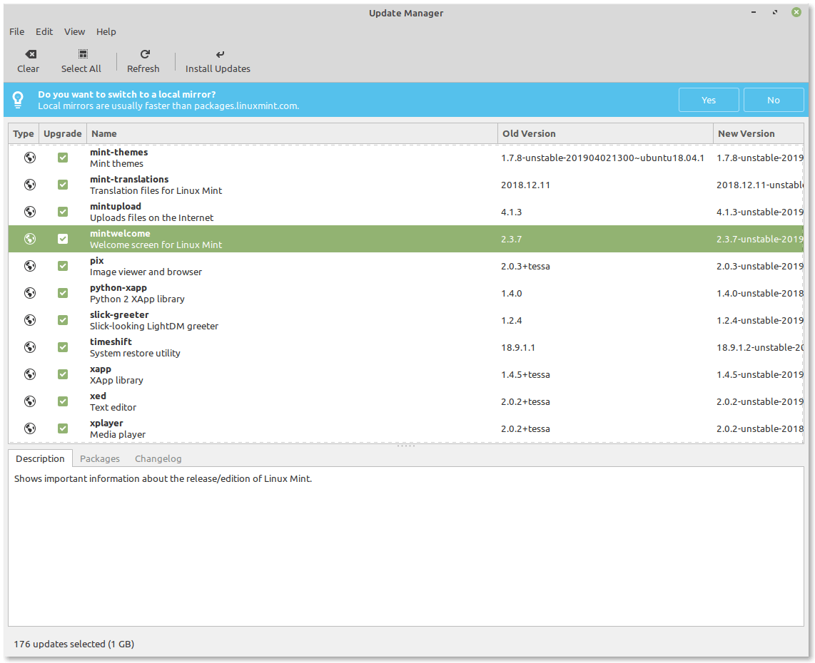 Mint tools — Linux Mint Developer Guide documentation