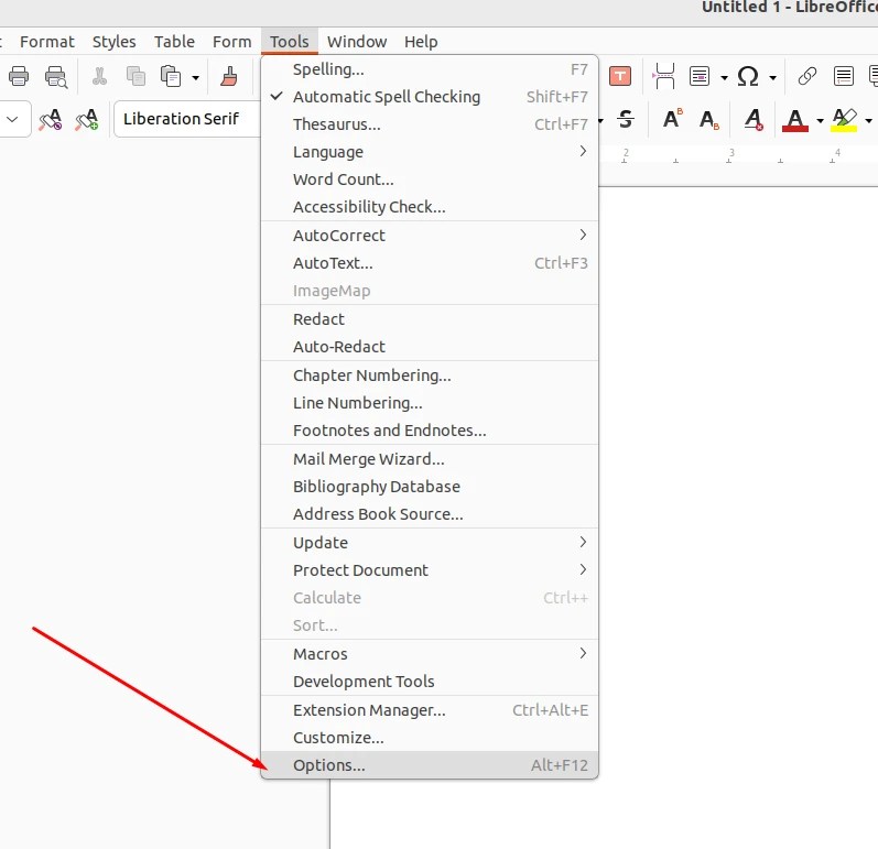 How to Change LibreOffice Language and Spell Check on Ubuntu