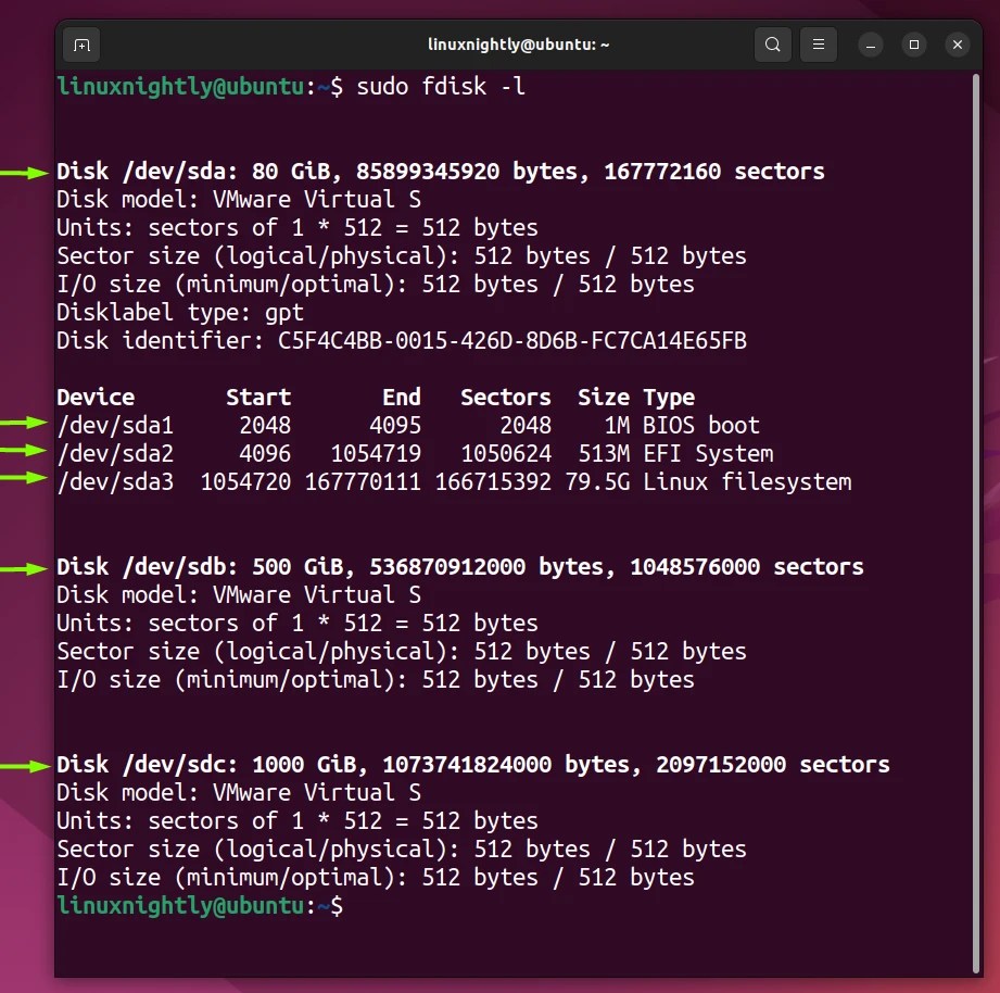 How to List Hard Drive Partitions and Sizes Linux Nightly