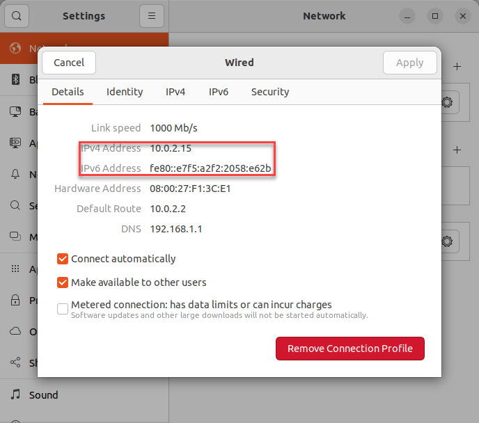 How to Get IP address in Linux