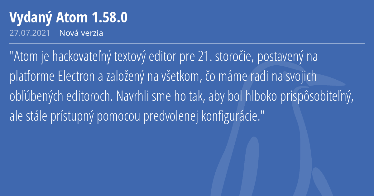 Vydany Atom 1 58 0