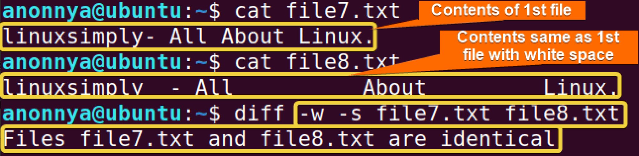 The “diff” Command in Linux [11 Practical Examples] LinuxSimply