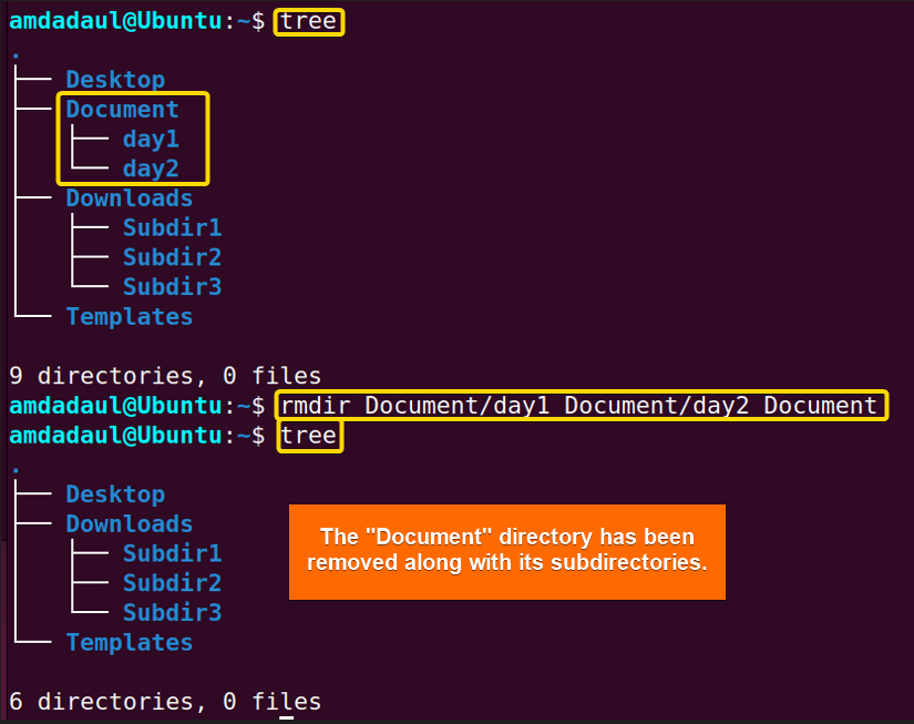 The “rmdir” Command in Linux [7 Practical Examples] LinuxSimply