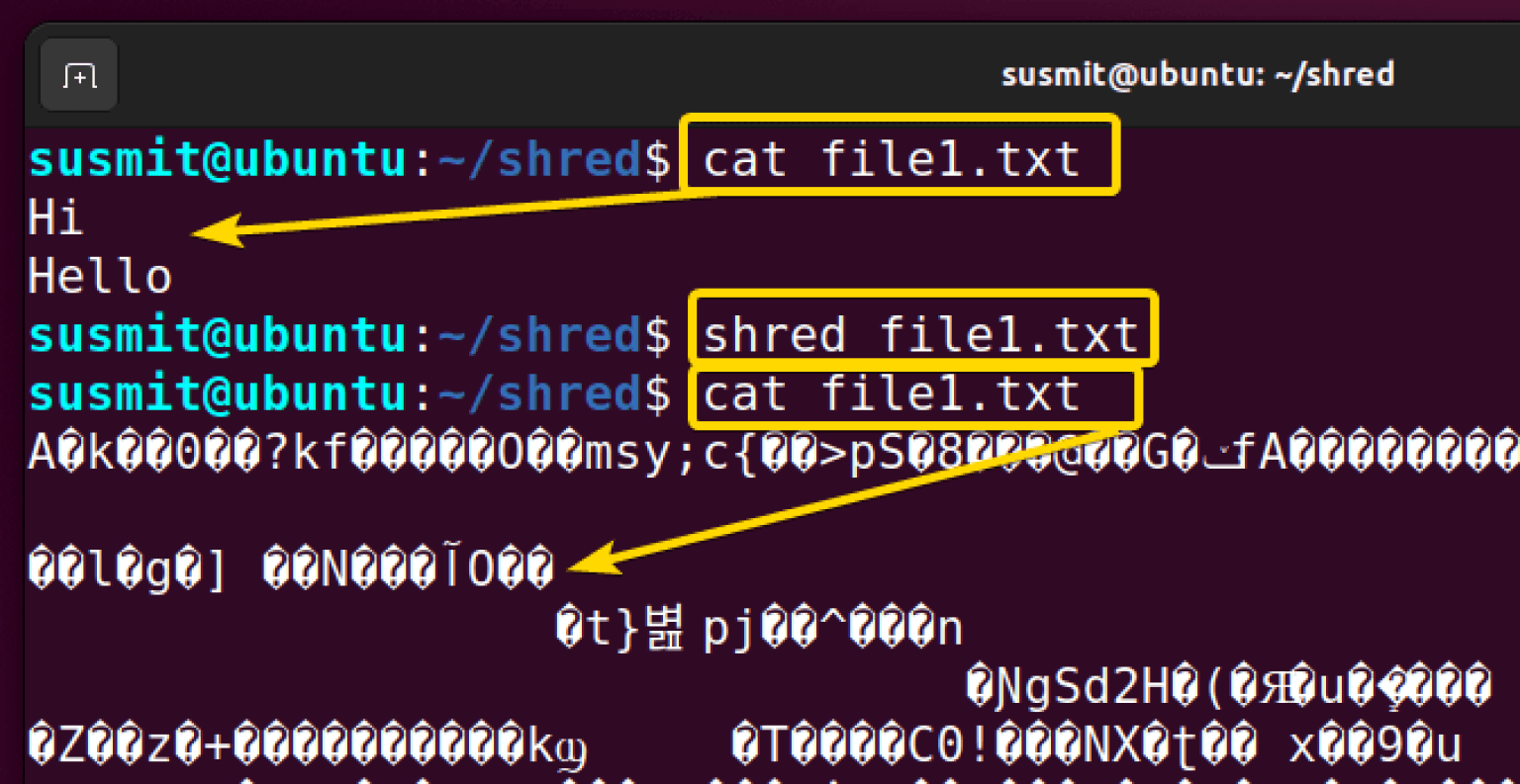 The “shred” Command in Linux [9 Practical Examples]