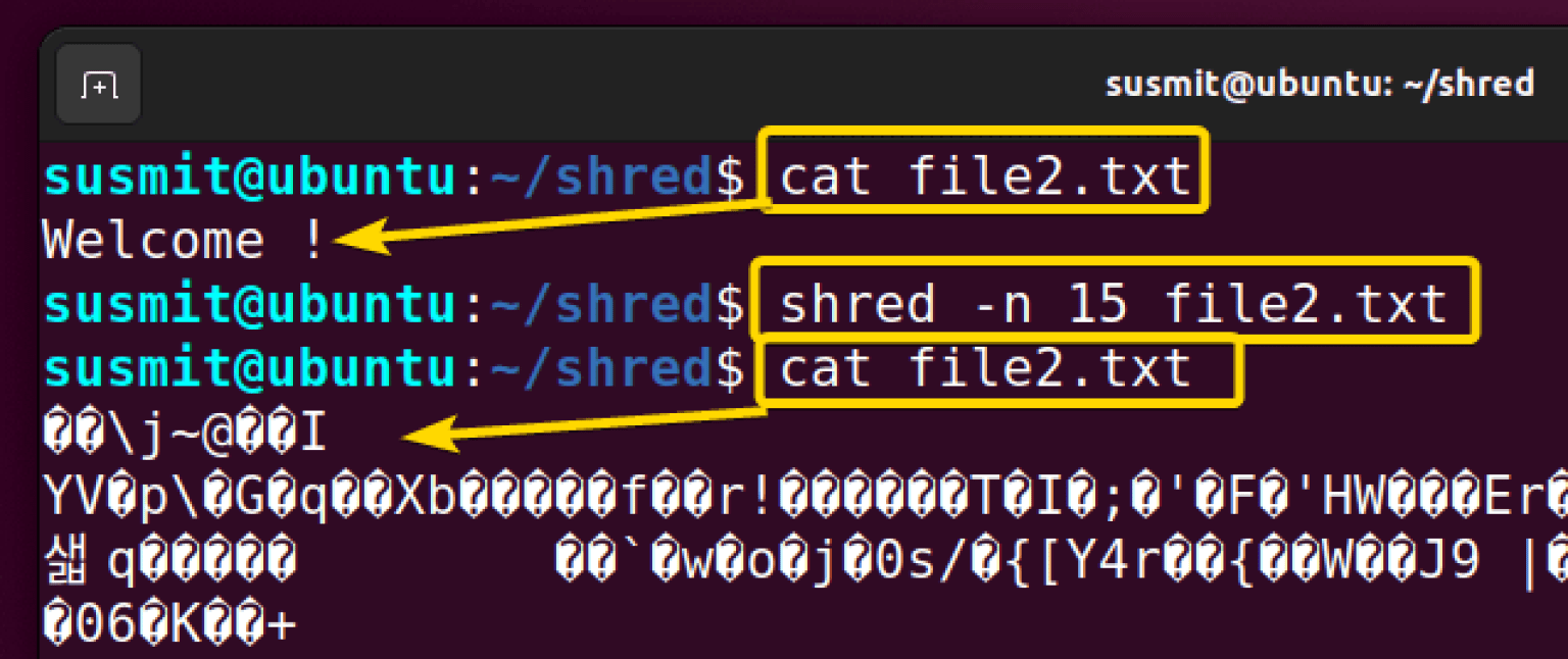 The “shred” Command in Linux [9 Practical Examples]