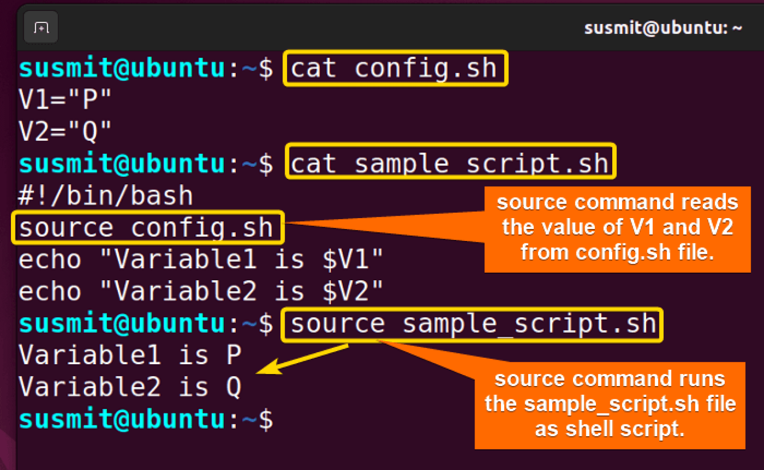 The “source” Command in Linux [3 Practical Examples]