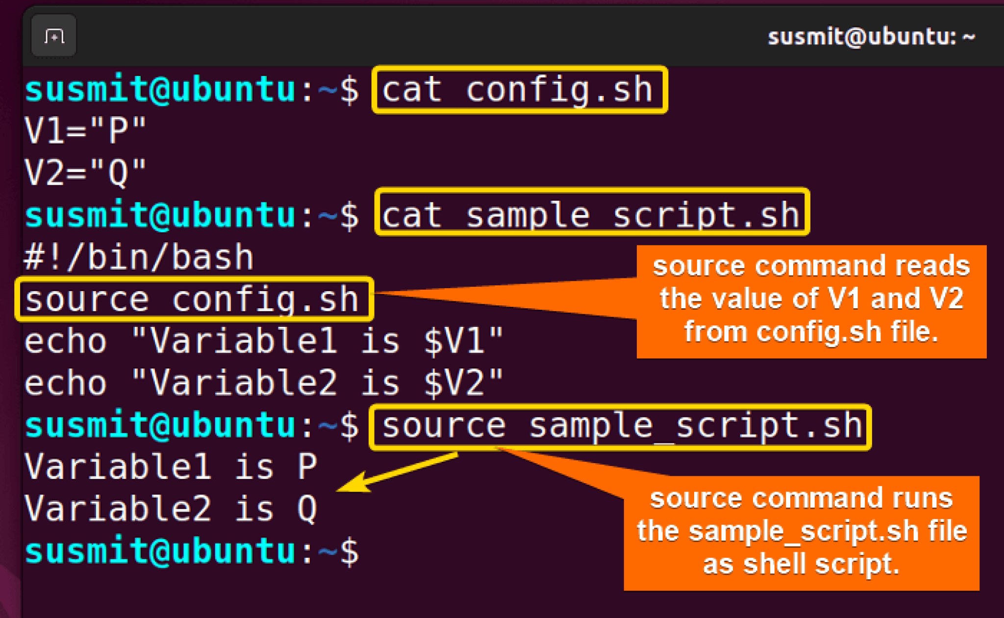 The “source” Command in Linux [3 Practical Examples]
