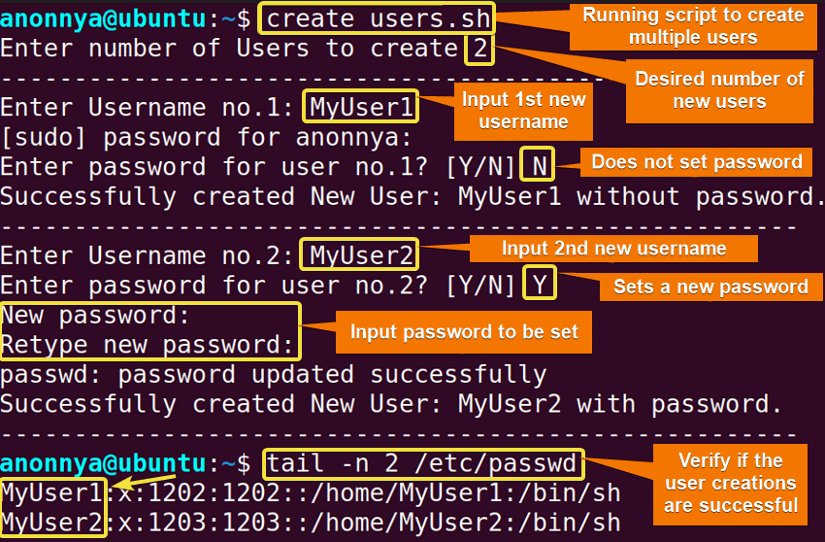 How to Create Multiple Users in Linux? [2 Methods] LinuxSimply