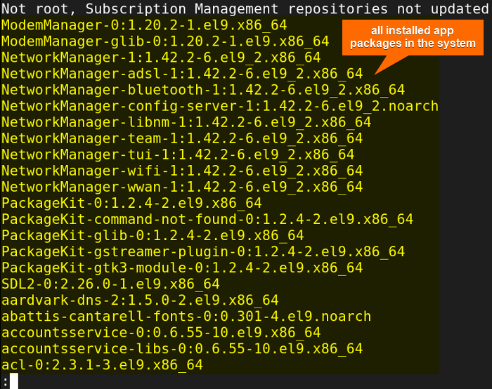 How to Show List of Installed Packages Using YUM?[2 Cases]