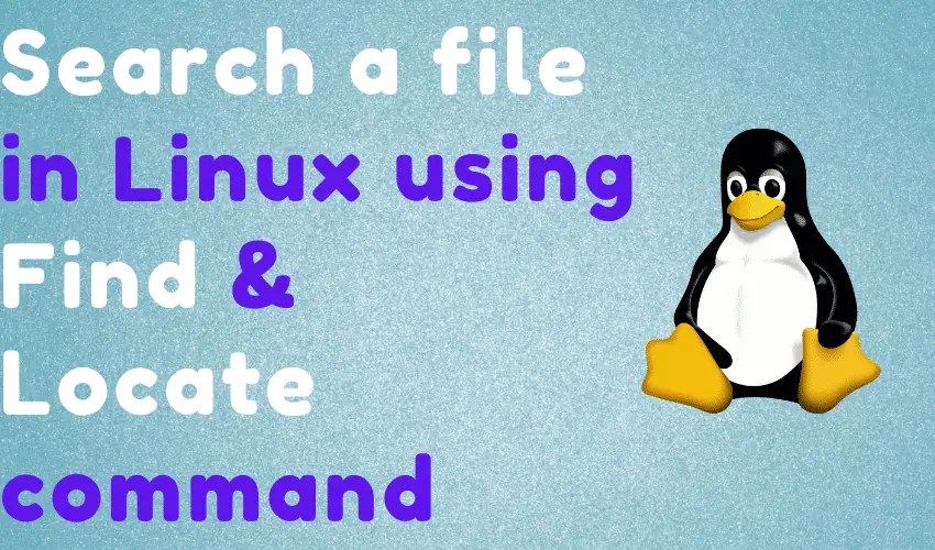 Search a file in Linux using Find & Locate command LinuxTechLab