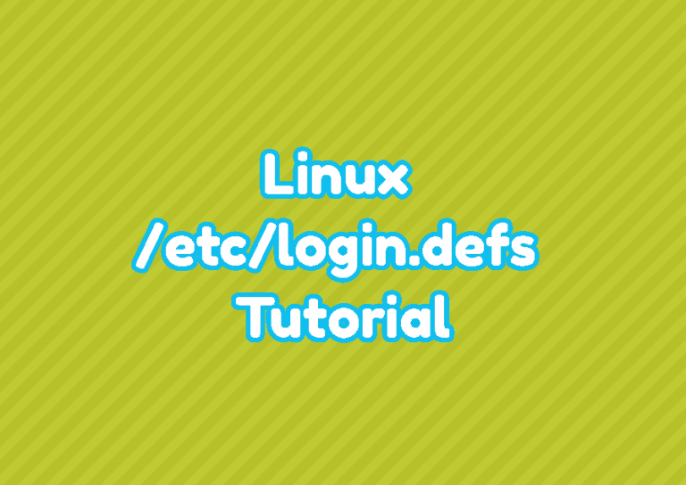 Linux /etc/login.defs Tutorial LinuxTect