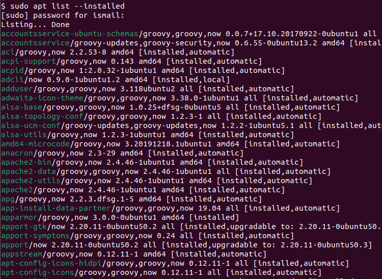 How To List Installed Packages In Ubuntu? LinuxTect