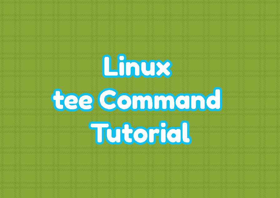 Linux tee Command Tutorial LinuxTect