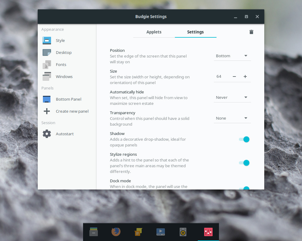 Релиз Budgie Desktop 10.4