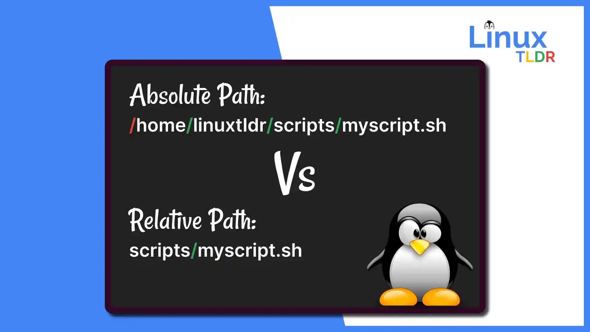 Absolute vs Relative Path in UNIX/Linux