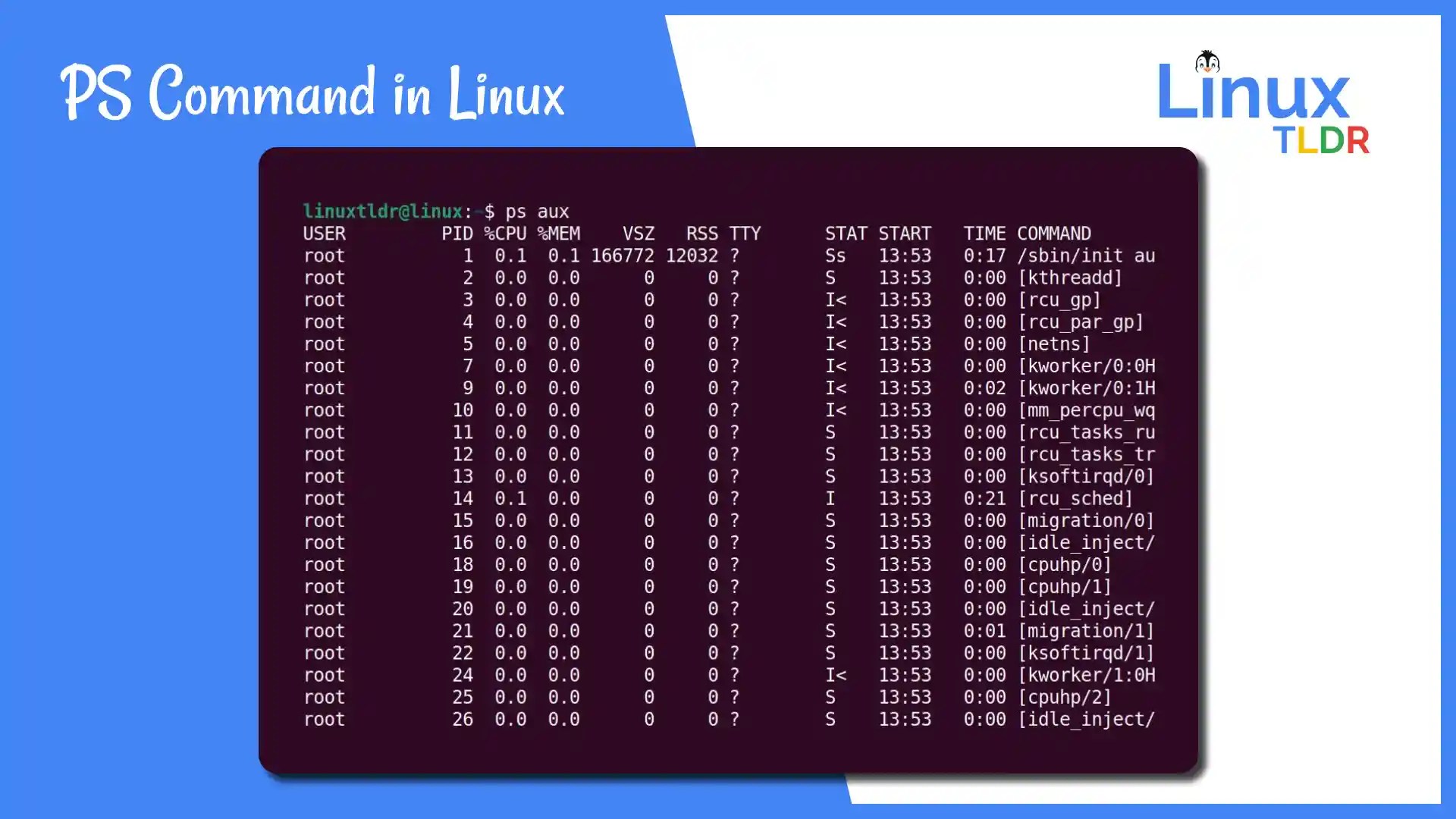 Beginners Guide for PS Command in Linux
