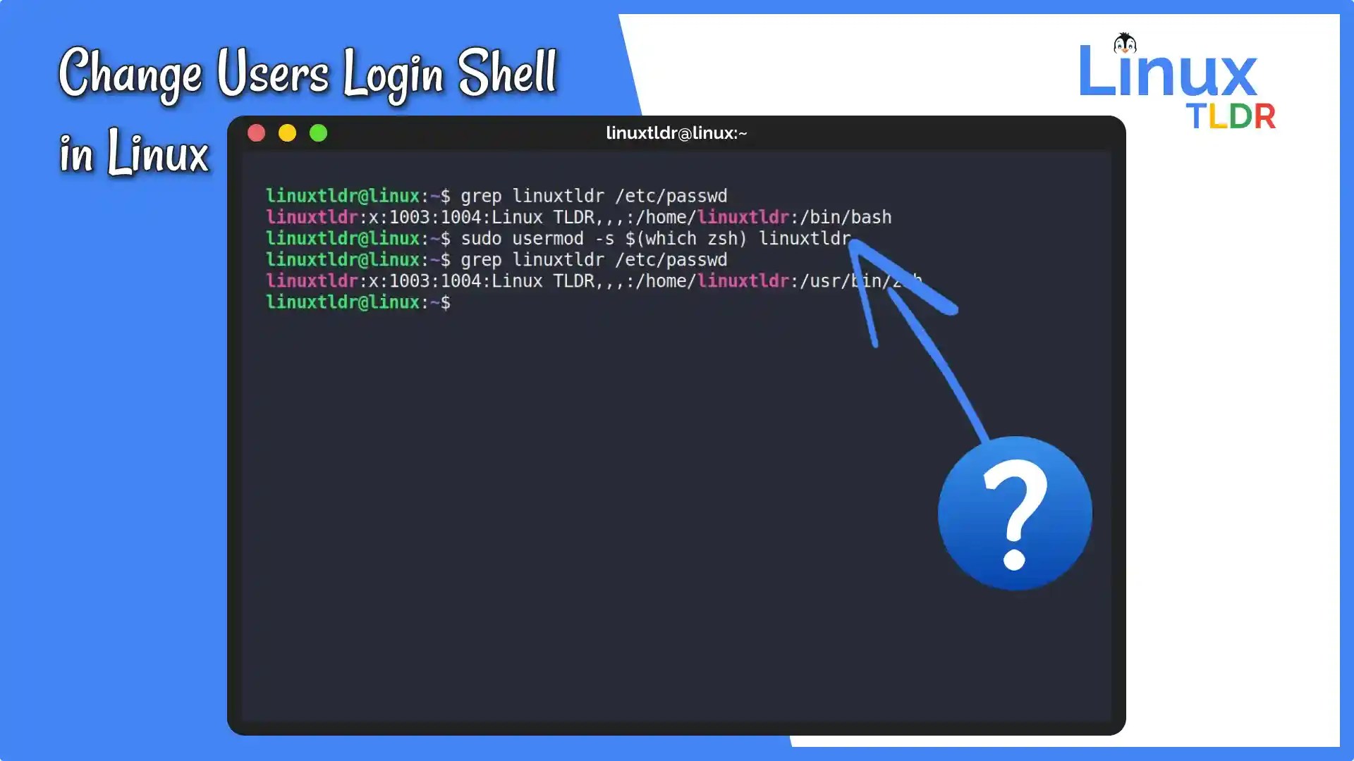 3 Ways to Change User's Login Shell in Linux