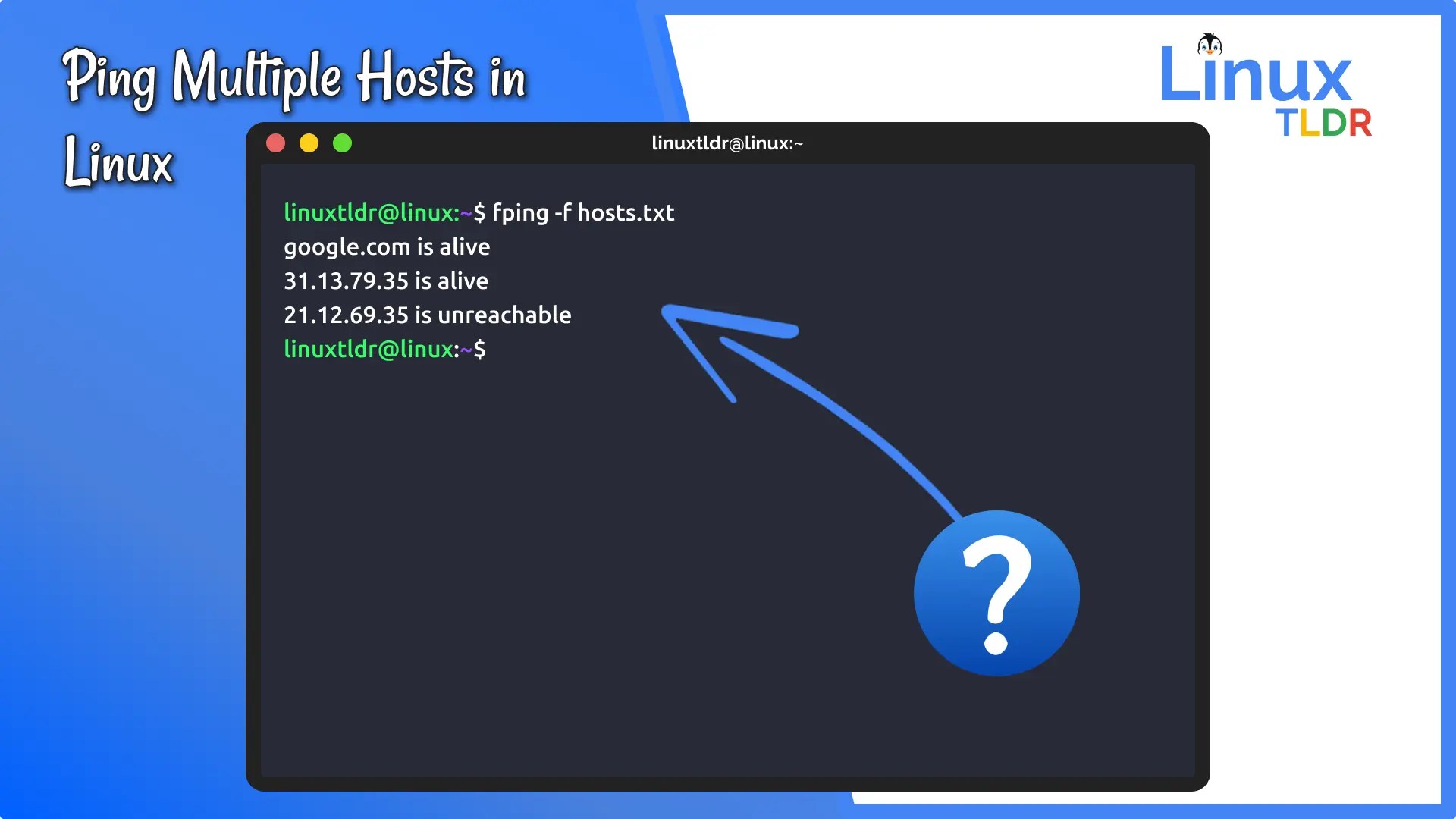 How to Ping Multiple Hosts at High Performance with fping on Linux
