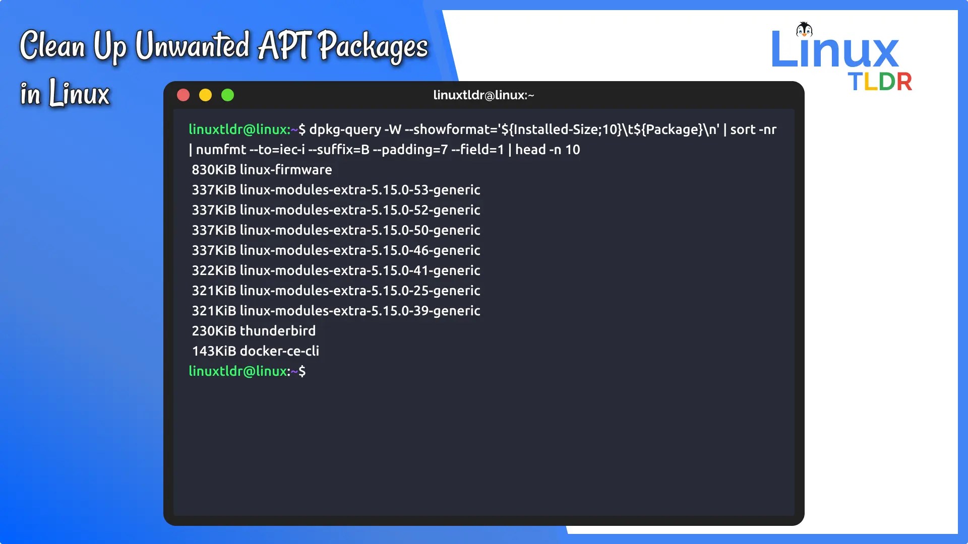 Clean Up Unwanted APT Packages in Linux