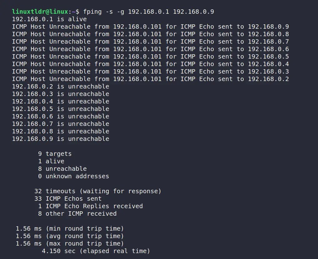 How to Ping Multiple Hosts at High Performance with fping in Linux