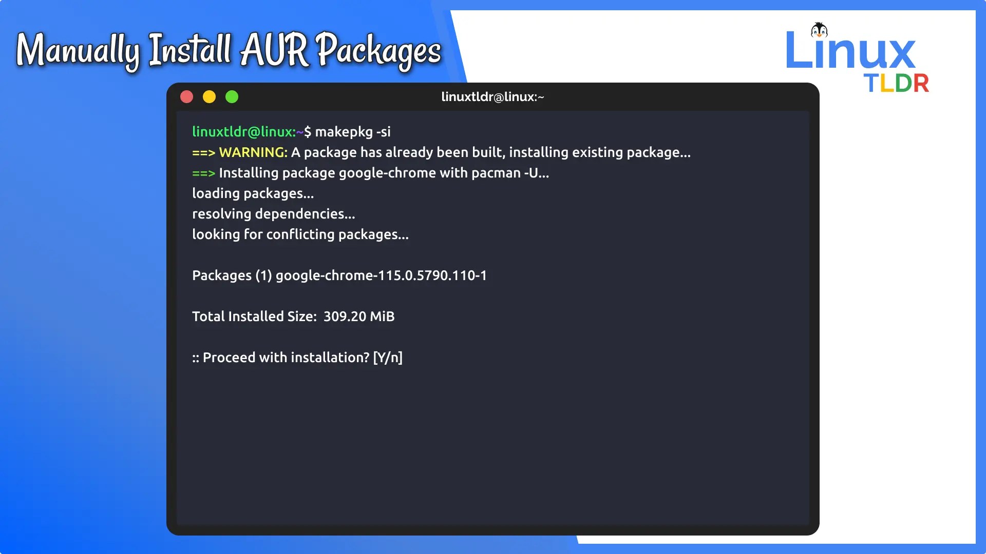 Manually Install AUR Packages on ArchBased Systems