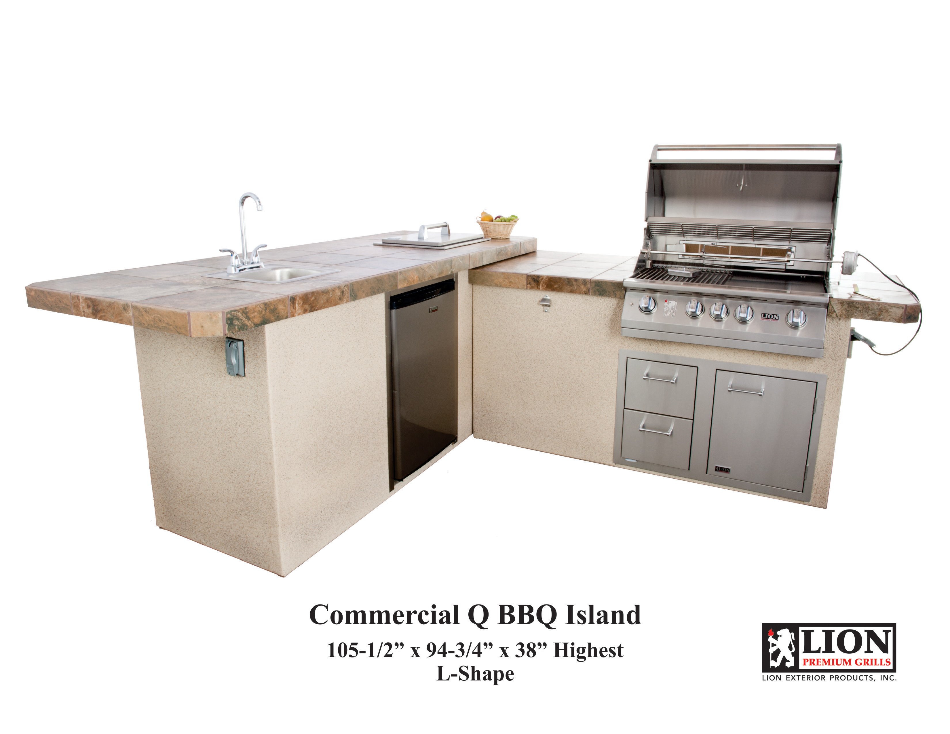 Commercial BBQ Island Lion Premium Grills