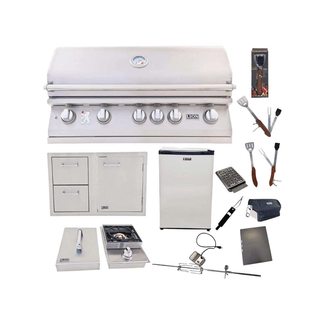 Lion Premium Grills 40Inch Liquid Propane Grill L90000 with Single