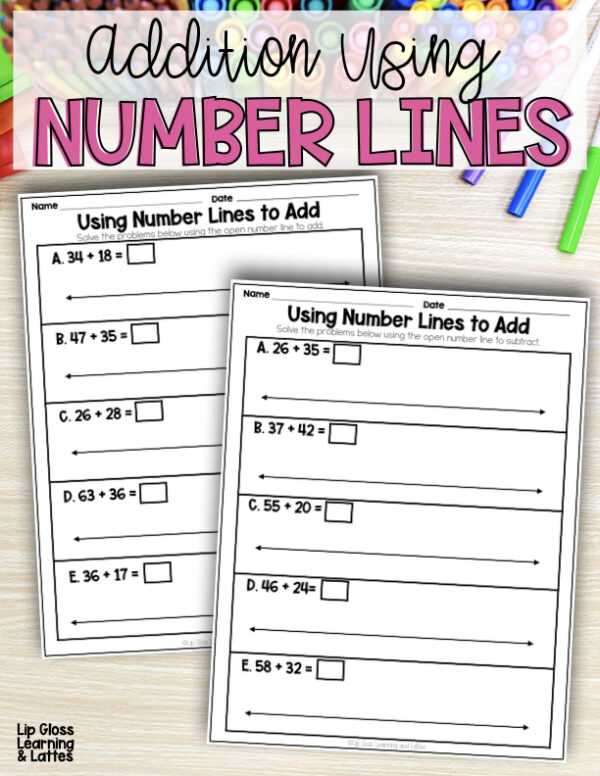 Double Digit Addition With Regrouping - Lip Gloss Learning and Lattes