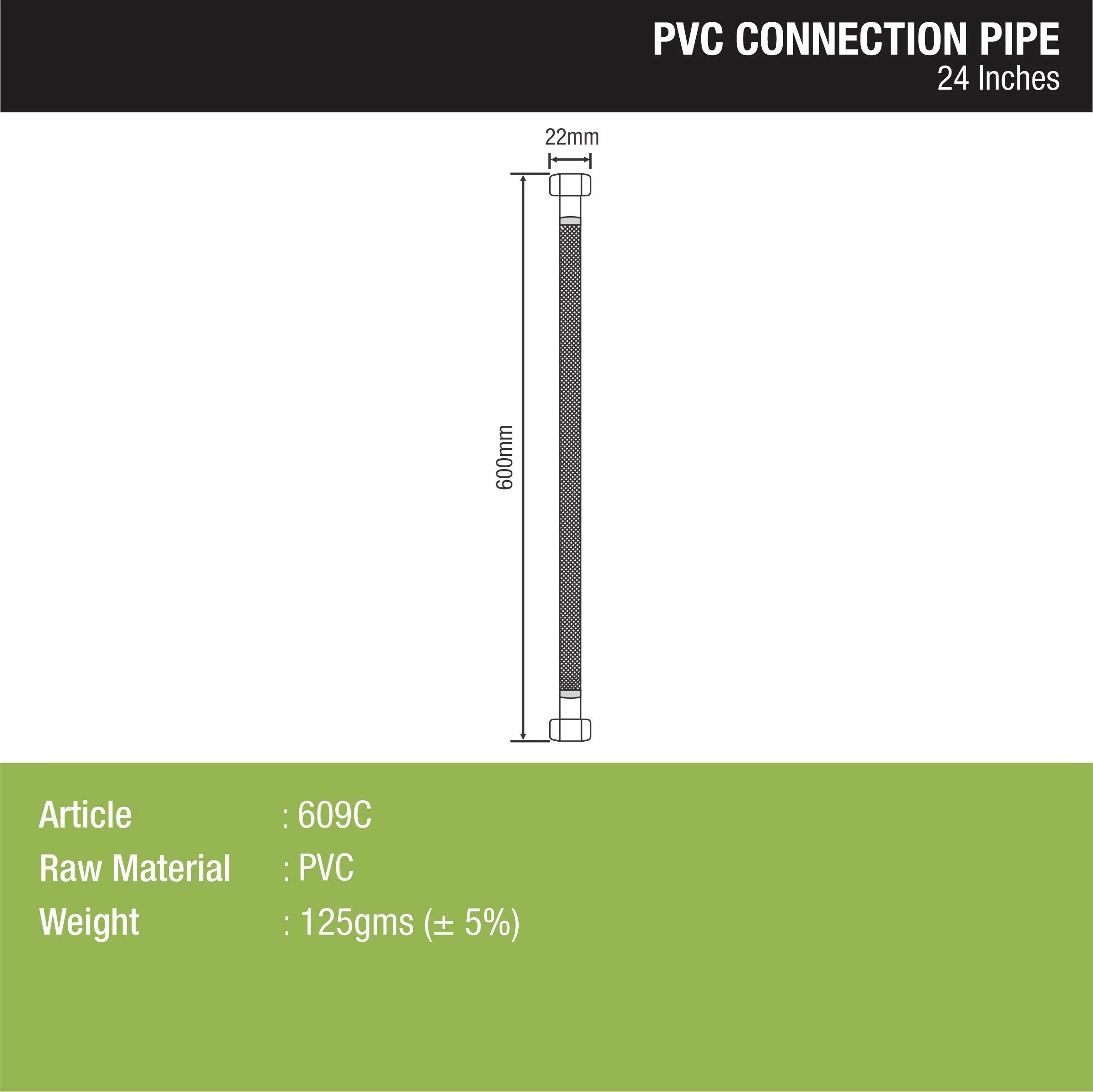 Connection Pipe PVC (24 Inches) (Pack of 2) LIPKA
