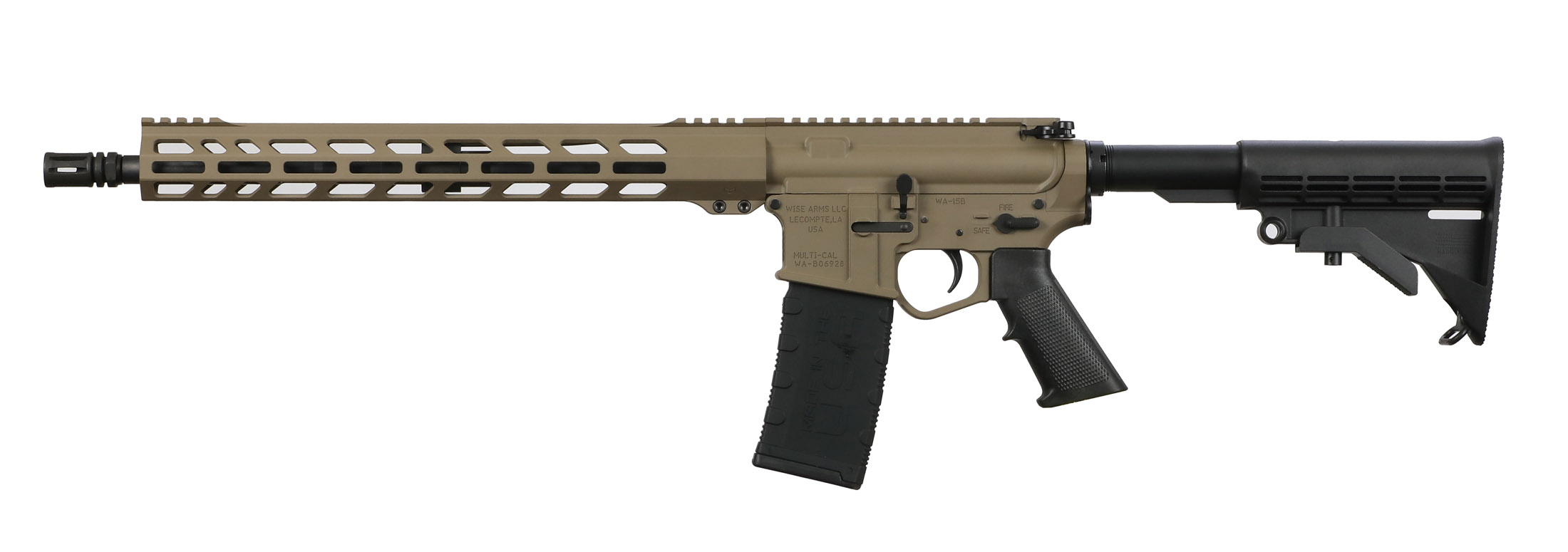 WISE ARMS WA15B 5.56MM FDE 16in. Semi Auto Rifles at