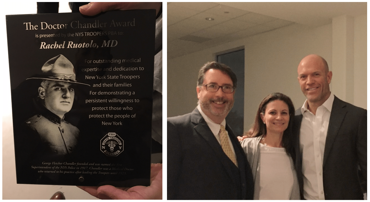 Dr. Rachel A. Ruotolo Honored by New York State Troopers New York