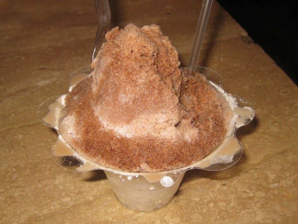 Snow Cone and Chocolate Milk Together at Last LipSmacking Food