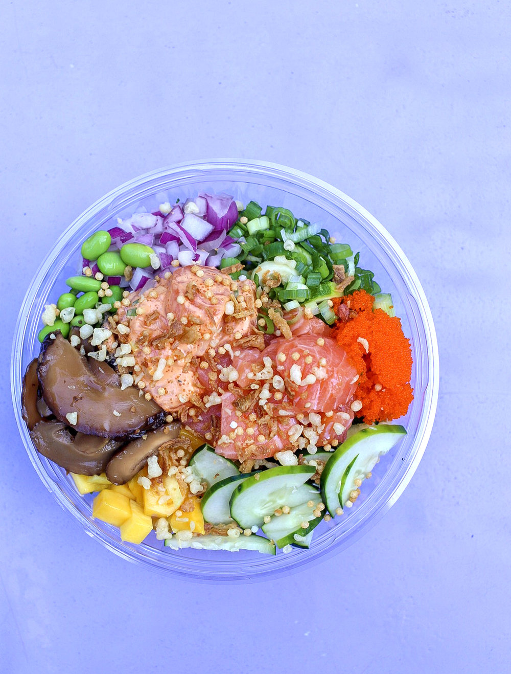 Fresh Ingredients from Poke Bowl LipSmacking Food