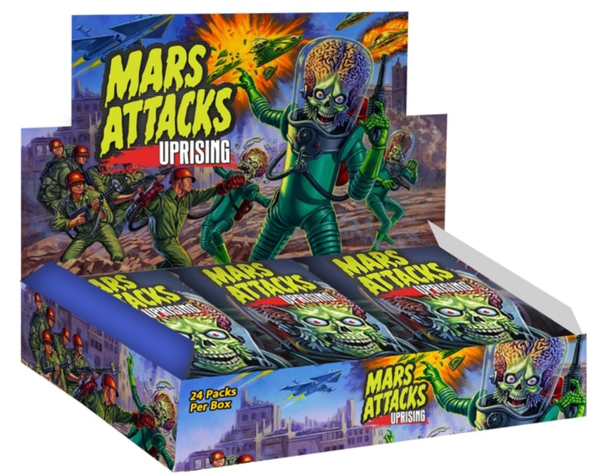Product Announcement Review Mars Attacks Uprising Card Series Lipstick and Gore